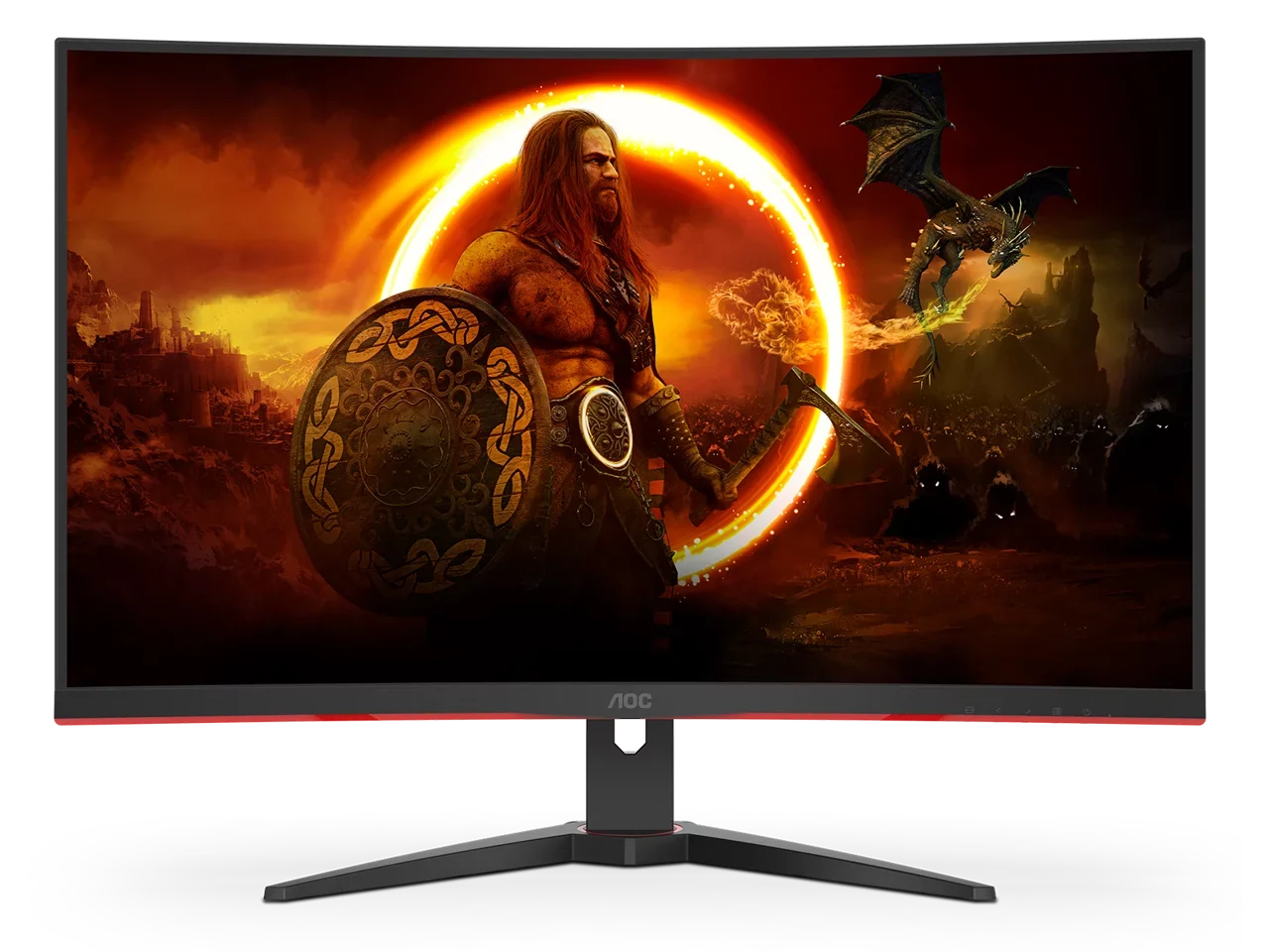 AOC 32" (31.5" Viewable) 240 Hz VA FHD Curved Gaming Monitor FreeSync Premium (AMD Adaptive Sync) 1920 x 1080 123% sRGB, 91% DCI-P3, 85% NTSC HDMI, DisplayPort, Audio (C32G2ZE)