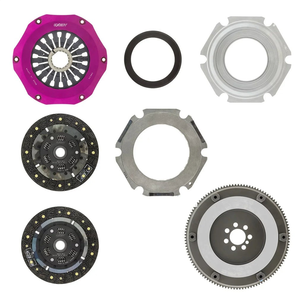 Exedy Racing Clutch Mm062sdf Hyper Twin Organic Clutch Kit Fits 08 15 Lancer