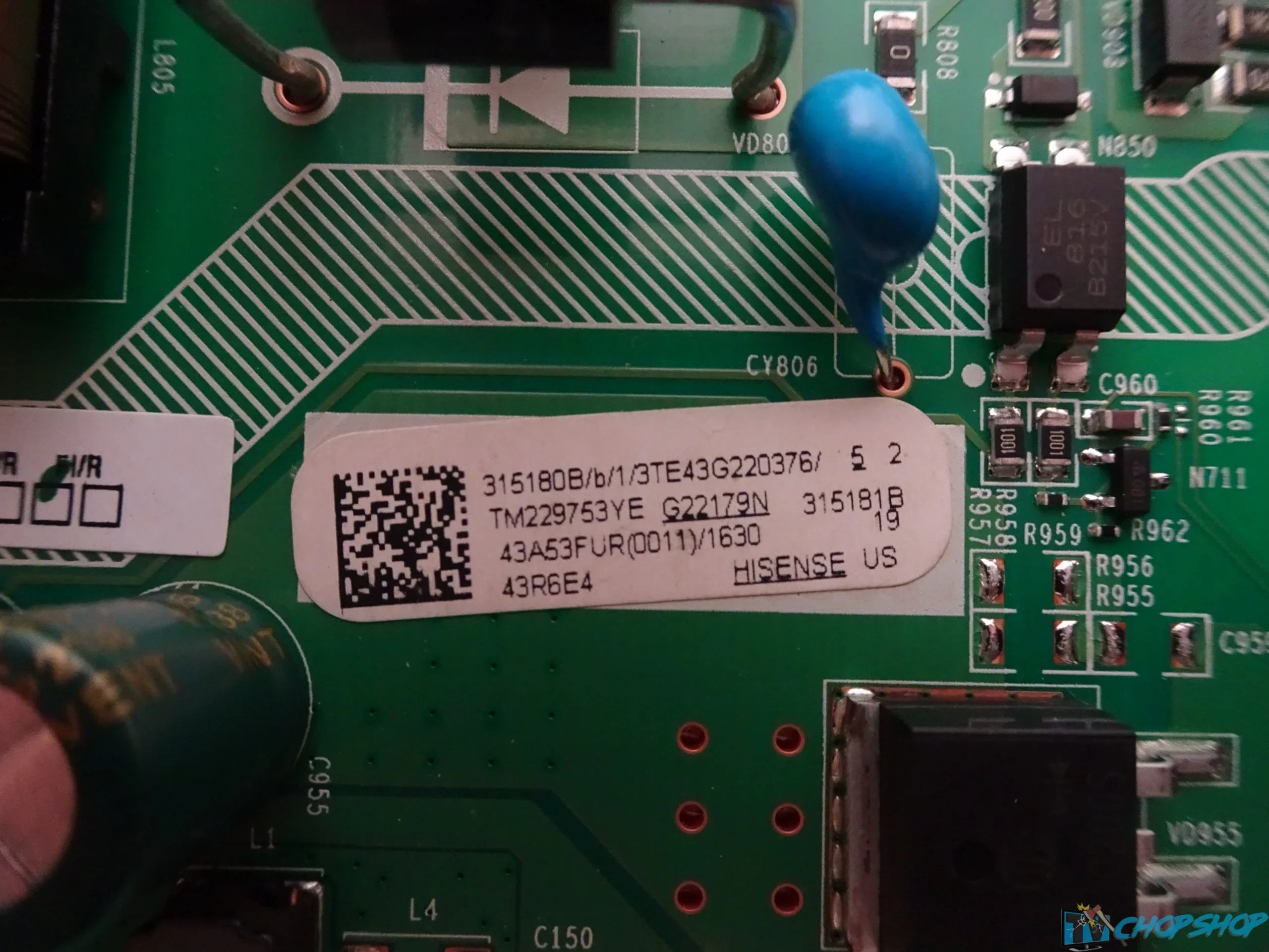 Hisense 43R6E4 Main Board 315180B