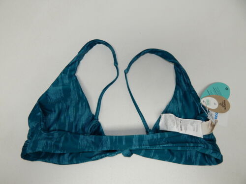 prAna Vivienne Size Small (S) Reversible Front Tie Bikini Top Deep Verde Ikat
