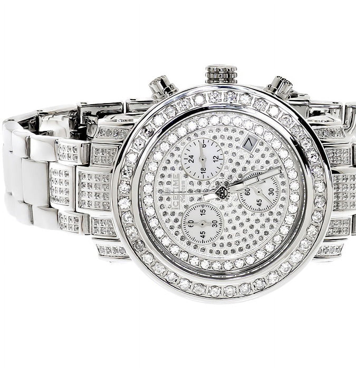 Ladies White Icetime Platinum Diamond Watch PT 01(3 ct)