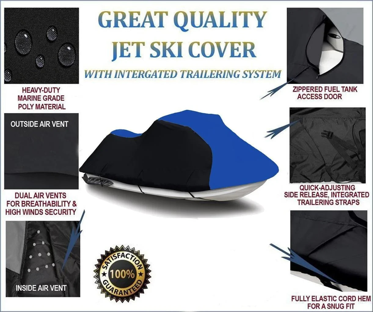 BLACK / BLUE HEAVY-DUTY, TOP OF THE LINE Shield Suitable for Sea Doo Sea-Doo Bombardier GTS Inter 2000 2001 Jet Ski Shield
