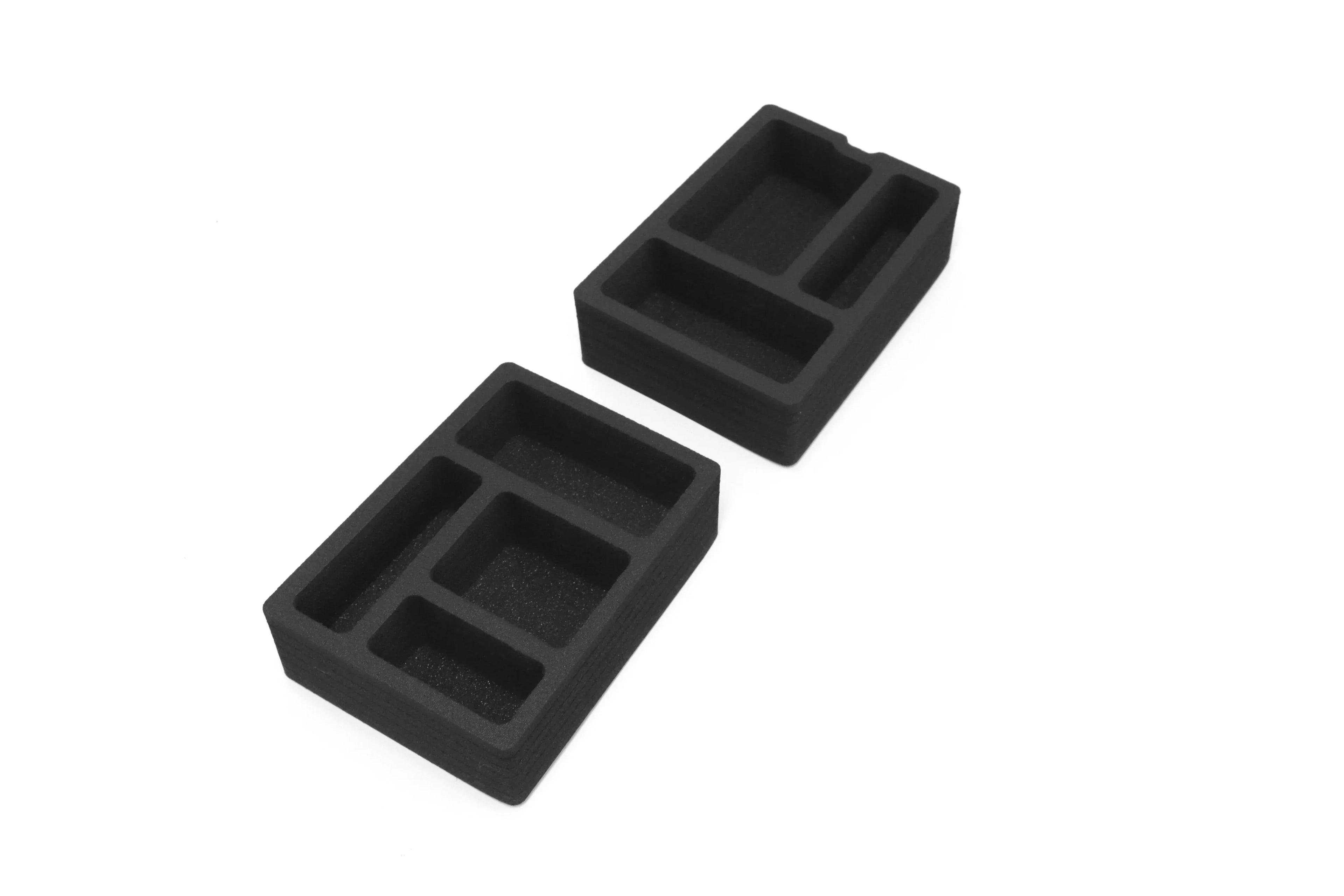 Red Hound Auto Center Console Organizer 2 Piece Stacking Set Vehicle Inserts Suitable with Hyundai Tucson 2016-2019 (Without Hand Brake) Black Anti-Rattle
