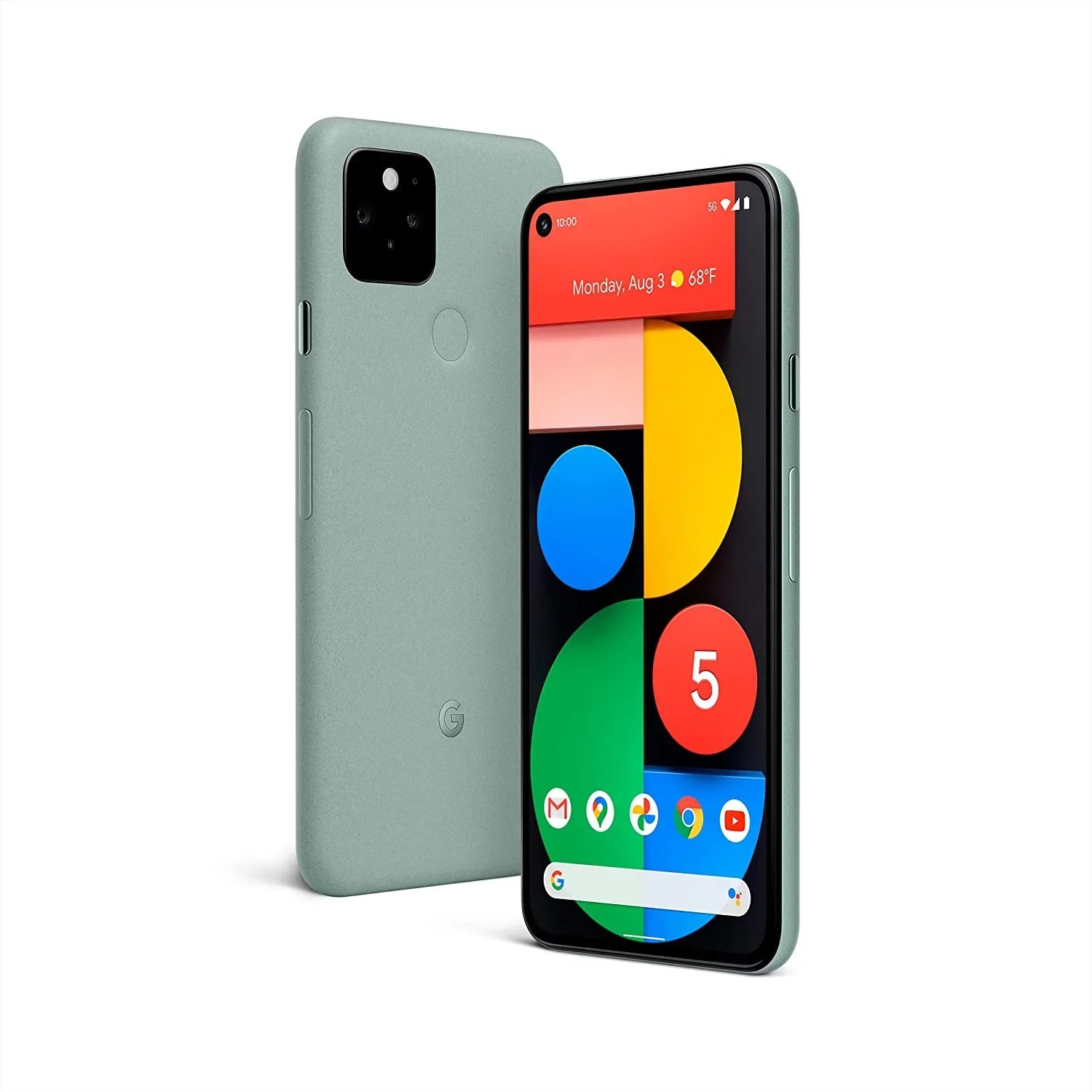 Restored Google Pixel 5 GD1YQ 128GB Sorta Sage Fully Unlocked 6" Smartphone (Refurbished)