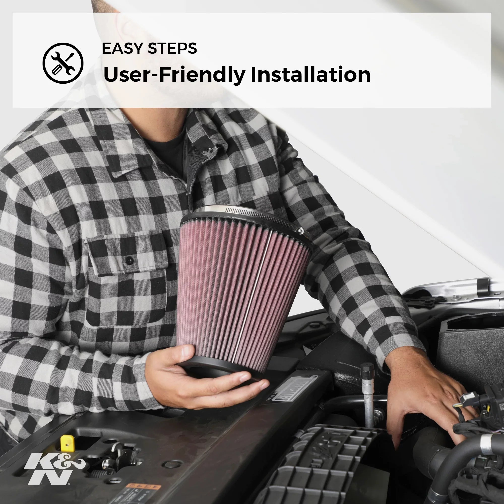 K&N Engine Air Filter: High Performance, Premium, Washable, Industrial Replacement Filter, Heavy Duty: E-3690