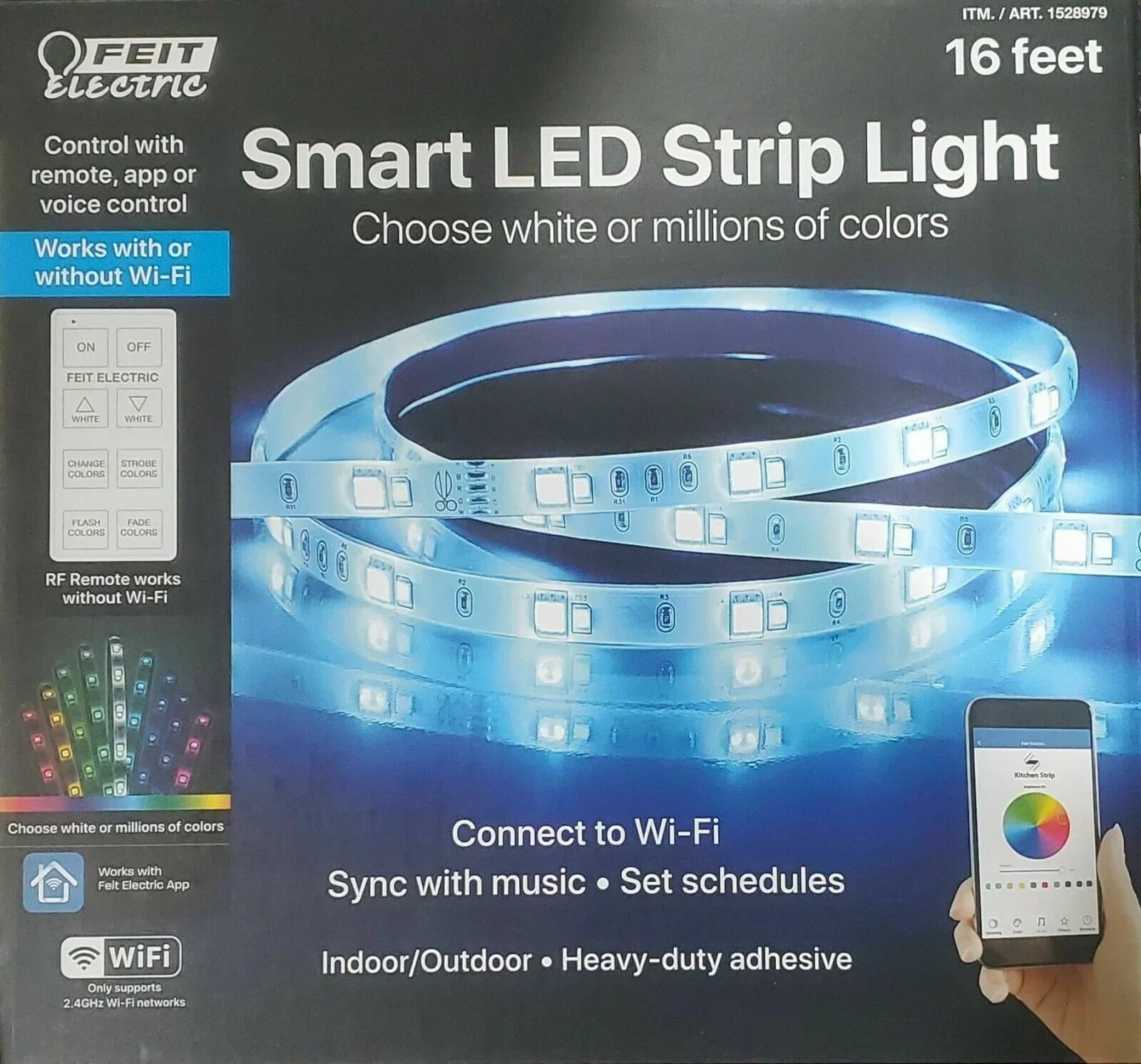 Feit Electric Wi-Fi Smart 16' LED Strip Light