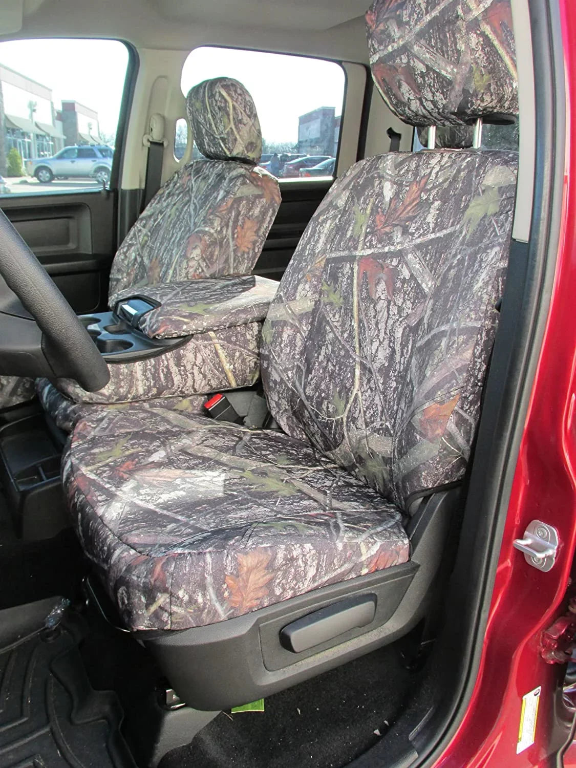 D1334 Suitable with 2013-2019 and 2020 Classic Dodge Ram 1500-3500 Cab Front 40/20/40 with opening console with 3 cupholders, 20 section does not open. In NCLC Camouflage Endura