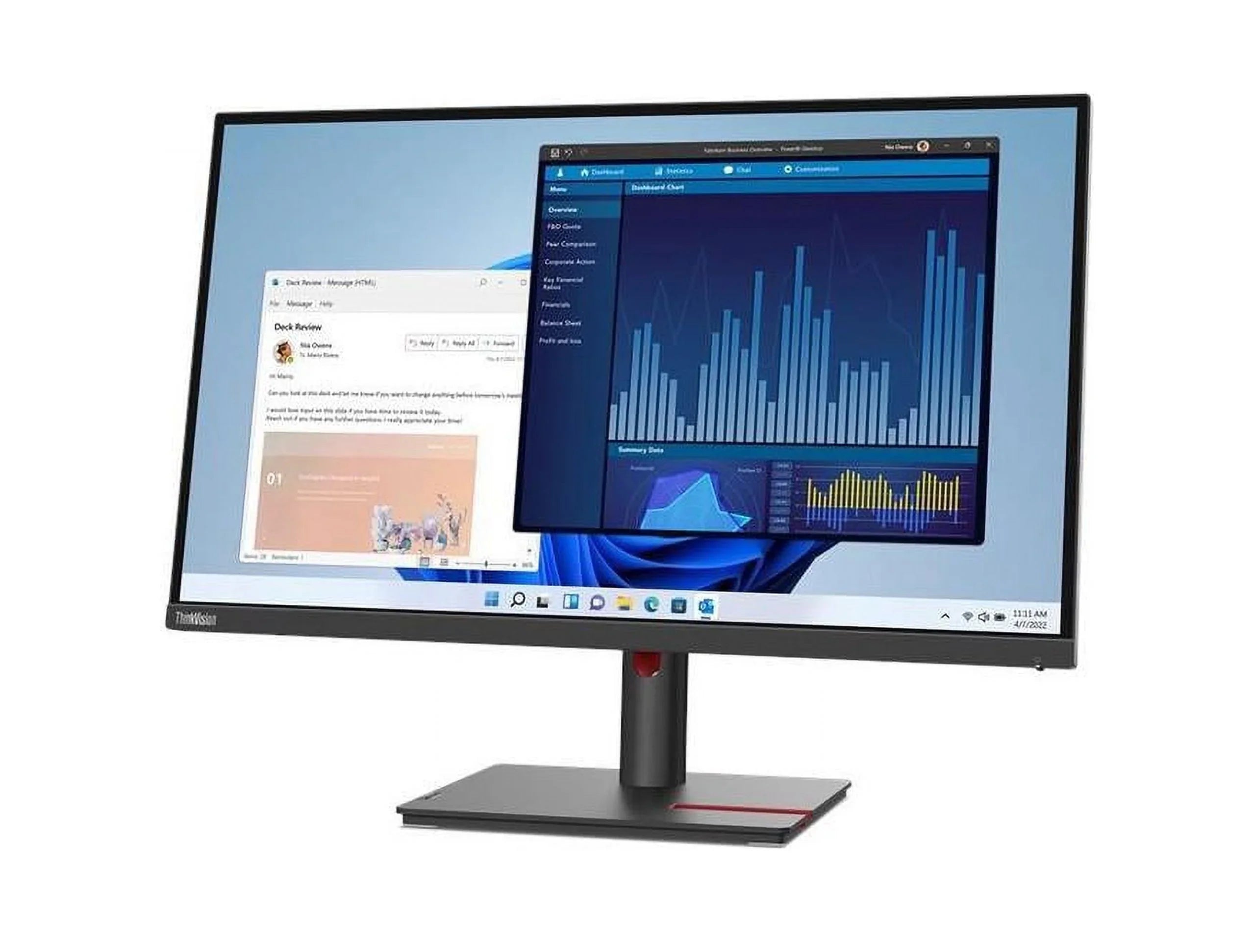 Lenovo ThinkVision T27p-30 27" 4K UHD LCD Monitor - 16:9 - Black - 27" Class - In-plane Switching (IPS) Technology - 3840 x 2160 - 1.07 Billion Colors - 350 Nit - 4 ms - 60 Hz Refresh Rate -