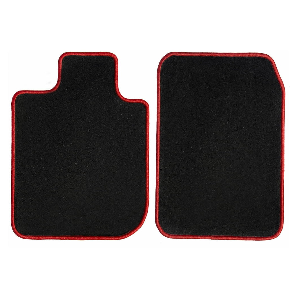 GGBAILEY BMW X3 Black with Red Edging Carpet Car Mats / Floor Mats, Custom Fit for 2011, 2012, 2013, 2014, 2015, 2016, 2017 - Driver & Passenger Mats