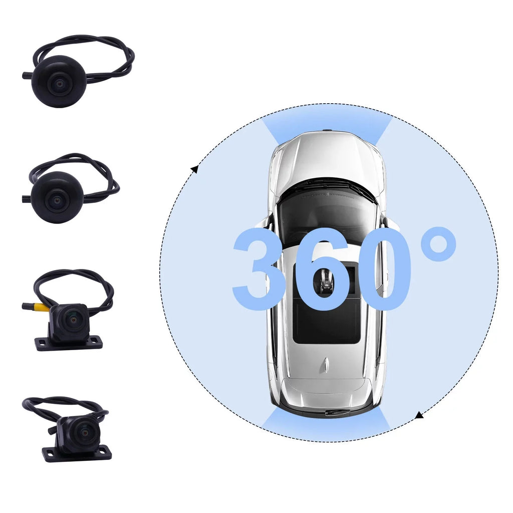 Miumaeov 1080P 4-camera Car DVR Recording 360° Seamless Bird View Panoramic System Kits