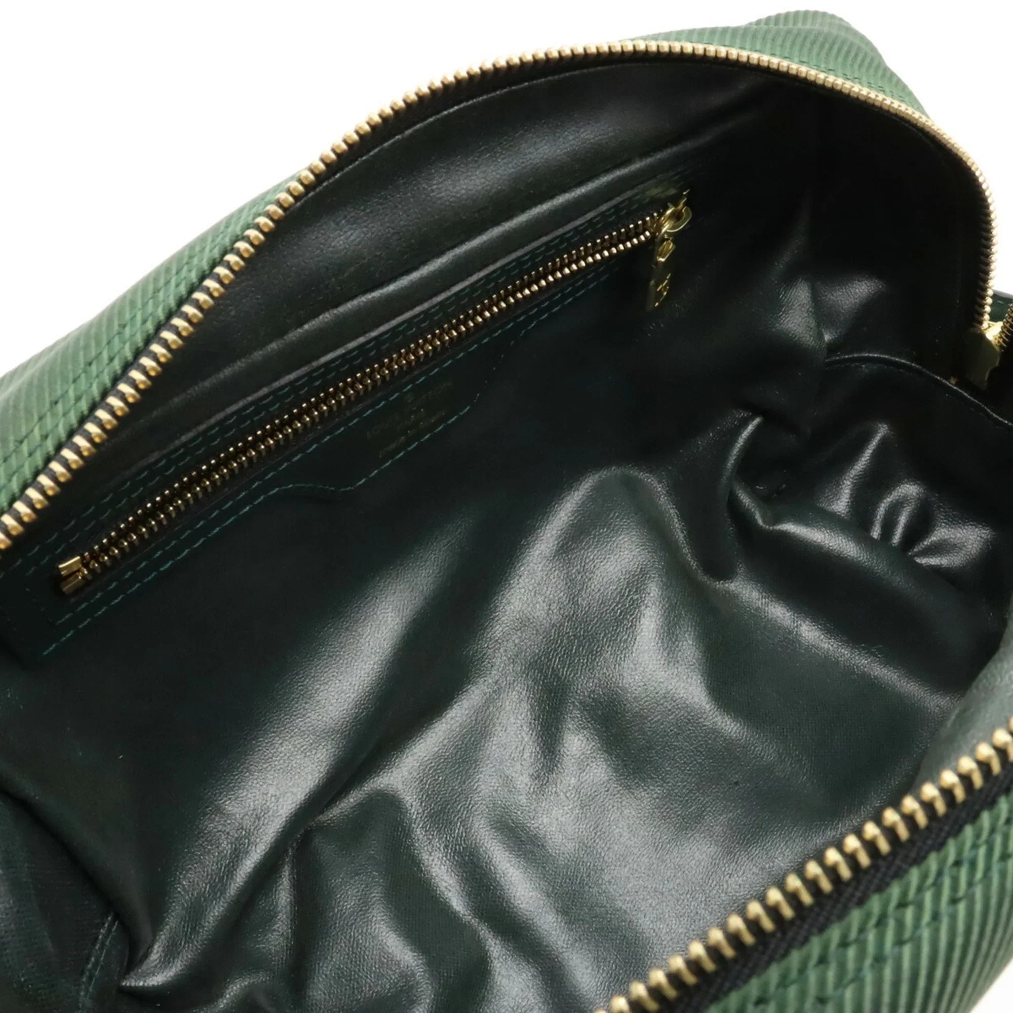 Pre-Owned LOUIS VUITTON Taiga Parana Second Bag Handbag Canvas Leather Epicea Dark Green M30754 (Good)