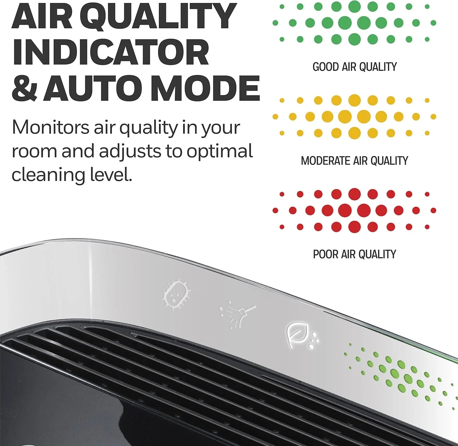 Open Box Honeywell InSight HEPA Air Purifier with Air Grade Indicator HPA5200B - Black