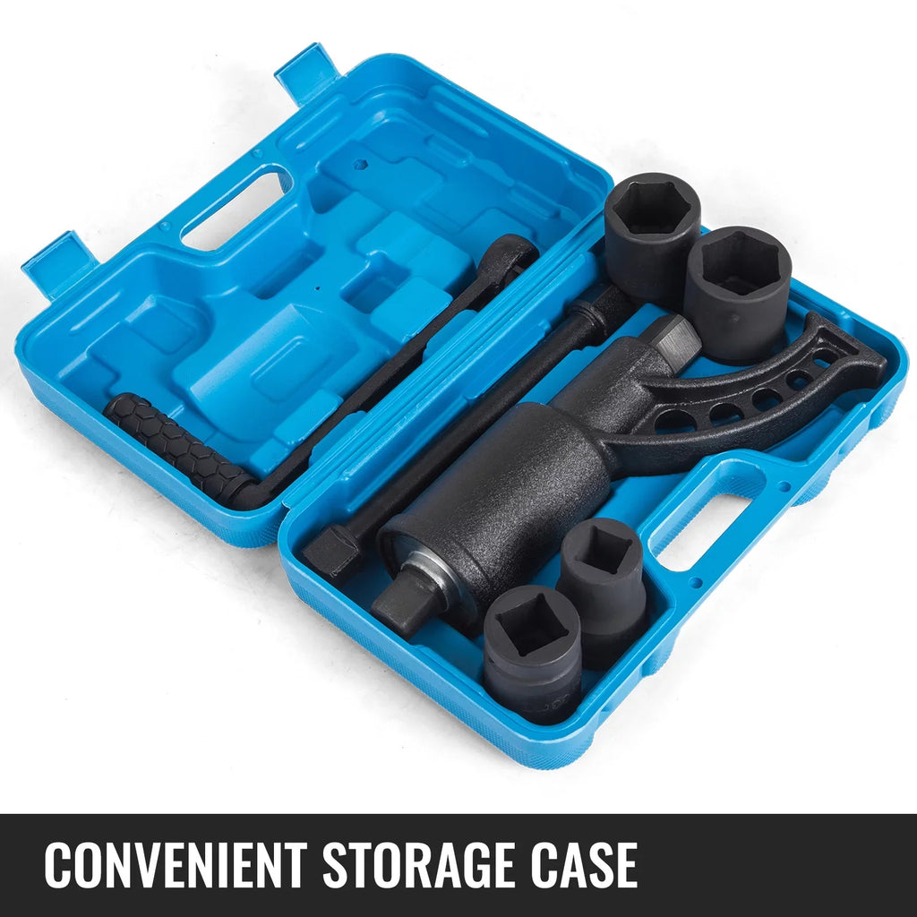 BENTISM 1:58 Torque Multiplier Set Wrench Lug Nut Labor Saving Lugnuts 4 Sockets w/ Case