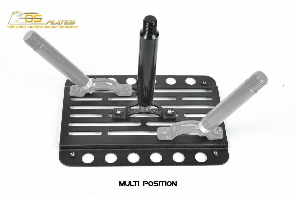 Extreme Online Store Replacement for 2014-Present Mini Cooper | EOS Plate Version 2 Front Bumper Tow Hook License Plate Relocator Mount Bracket Tow-119-V2
