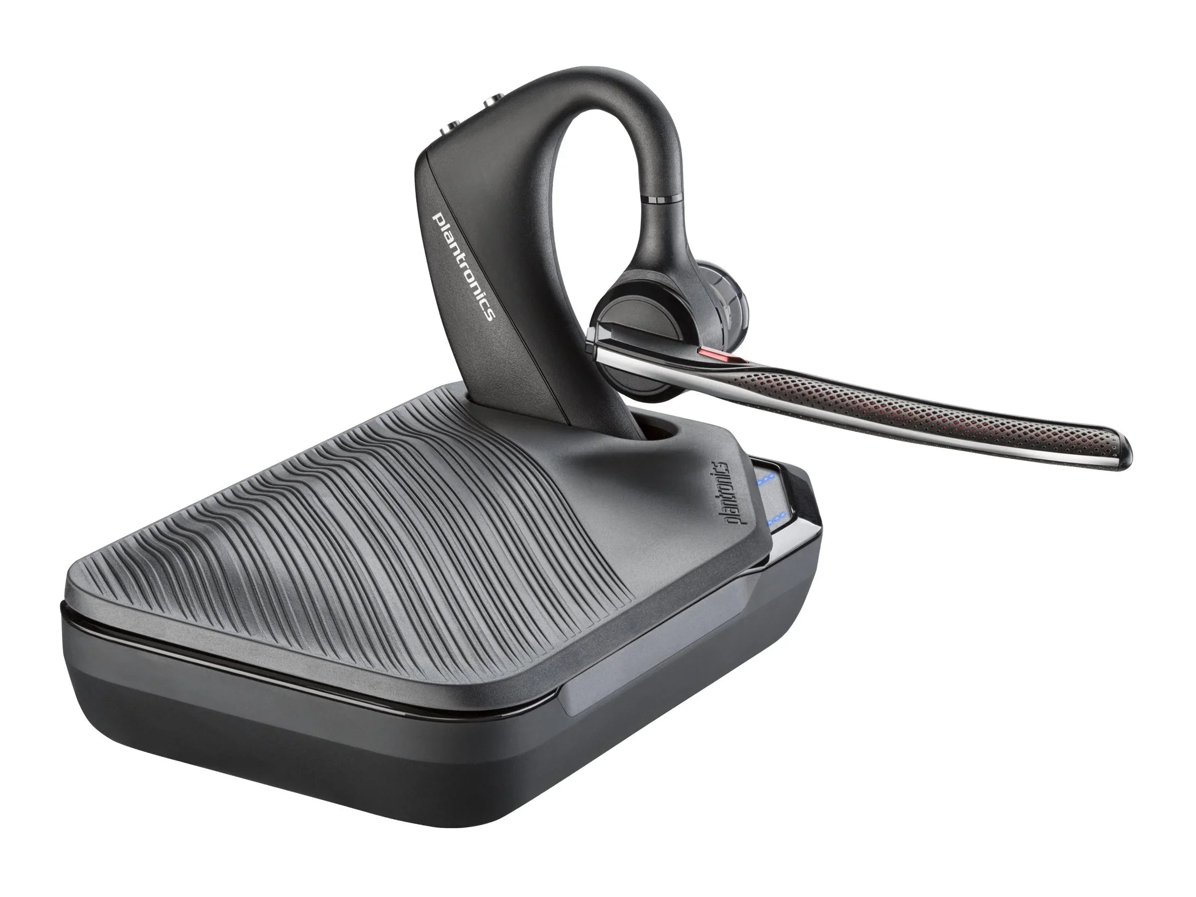 Poly Voyager 5200 USB-A Office Headset TAA - Siri, Google Assistant - Mono - USB Type A, RJ-11 - Wired/Wireless - Bluetooth - 250 ft - 32 Ohm - 100 Hz - 20 kHz - Over-the-ear - Monaural - In-ear - ...
