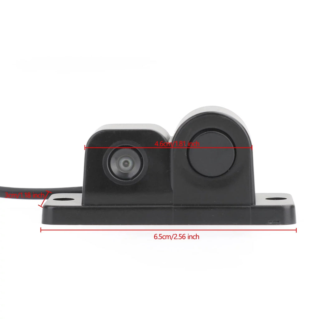 Car Rear View Camera + Sound Alarm + Sensor Radar 3 in 1 Car Park System Kit
