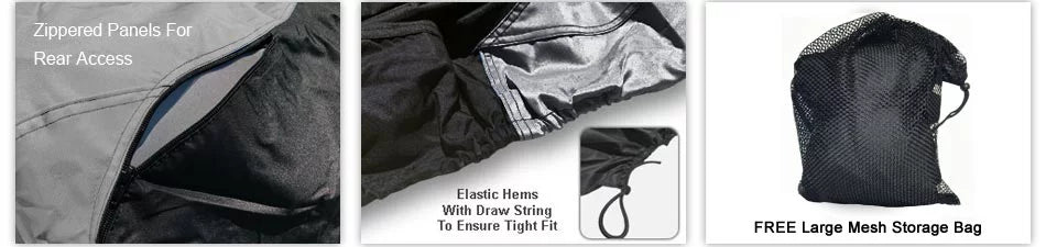 Climate Jet Ski Protection For SEA DOO GTI SE 155 130 2014-2016 - GRAY / Black Color - All Environment - Trailerable - Protects from Rain, Sun, UV Rays, And More! Includes Trailer Straps And Storage Bag