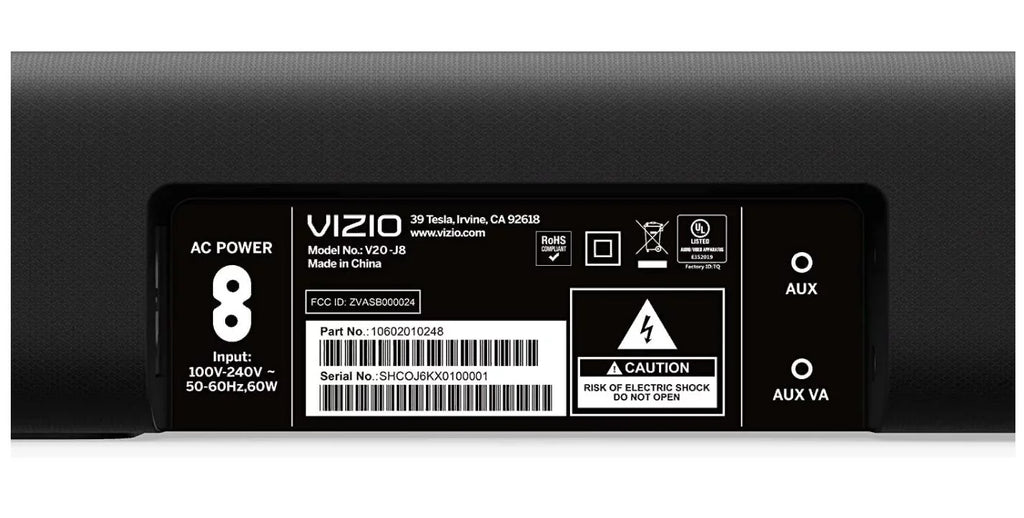 Restored VIZIO V-Series 2.0 Compact Home Theater Sound Bar with DTS:X, Bluetooth - V20x-J8 - (Refurbished)