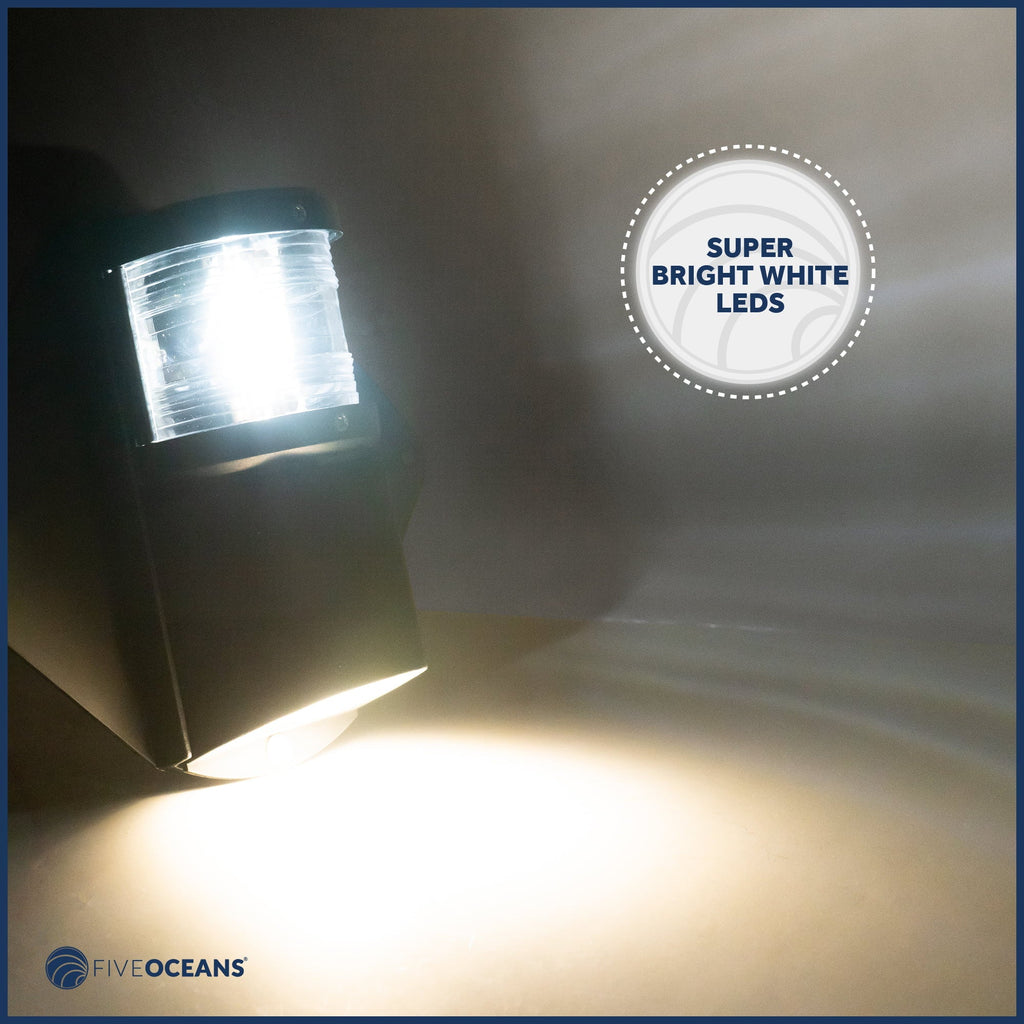 Five Oceans Combination Masthead and Deck Light, LED Masthead Deck Spreader Light, 12V, Vertical Mount for Vessel - FO3837