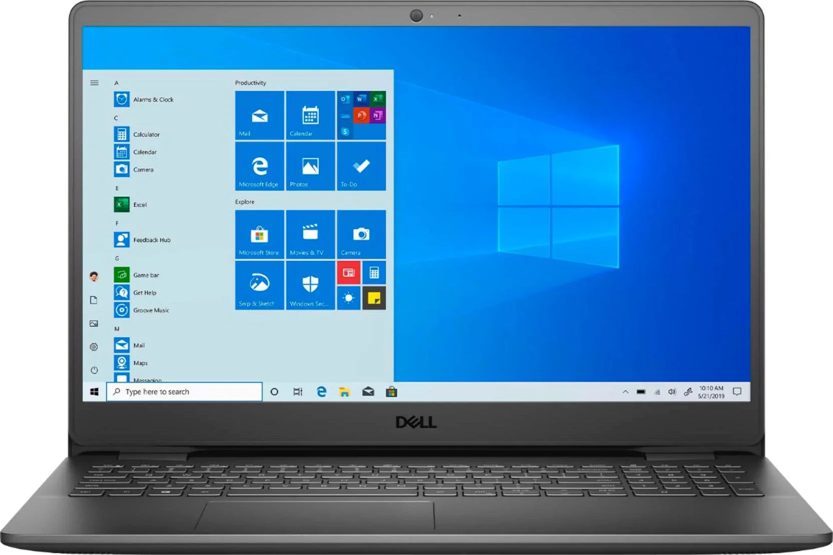 Inspiron 15.6"FHD Touch Laptop, Core i5-1035G1, 12GB DDR4 RAM, 512GB SSD, Webcam, WiFi, HDMI, Bluetooth, with MiTech 32GB USB Card, Windows 10, Black