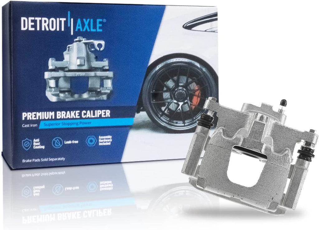 Detroit Axle - Rear Left Disc Brake Caliper w/ Bracket Replacement for Dodge Nitro Jeep Liberty Wrangler JK Fits select: 2015-2017 JEEP WRANGLER UNLIMITED SPORT, 2008-2012 JEEP LIBERTY SPORT