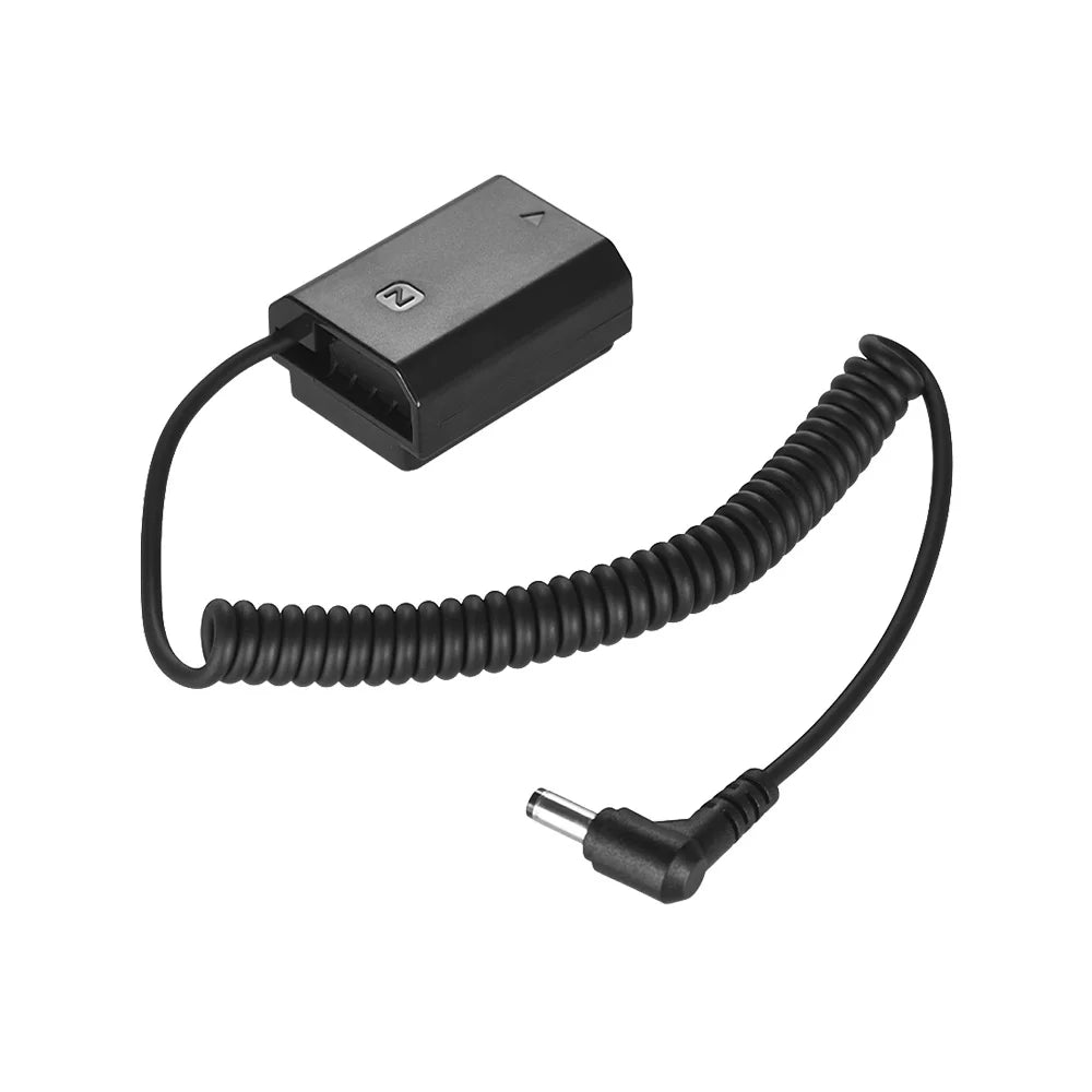 NP-FZ100 Dummy Battery Pack Coupler Connector Cable, Adapter for Sony A7III A9 A7RIII A7SIII, Long-lasting Solution