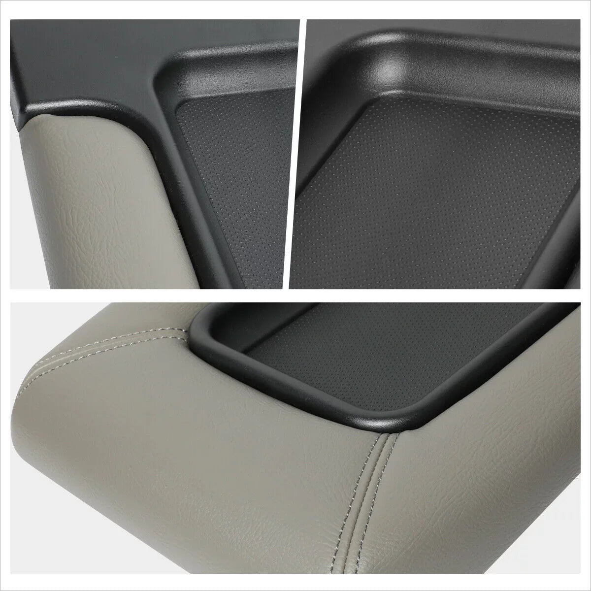 Gray OE Center Console Lid Repair Kit Arm Rest Wrap For Cadillac Chevrolet GMC