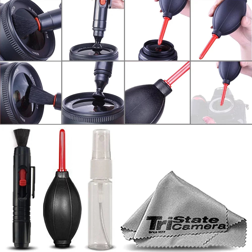 Olympus M.Zuiko Digital ED 75-300mm f/4.8-6.7 II Lens- Video Kit + Flash - 64GB Accessory Bundle
