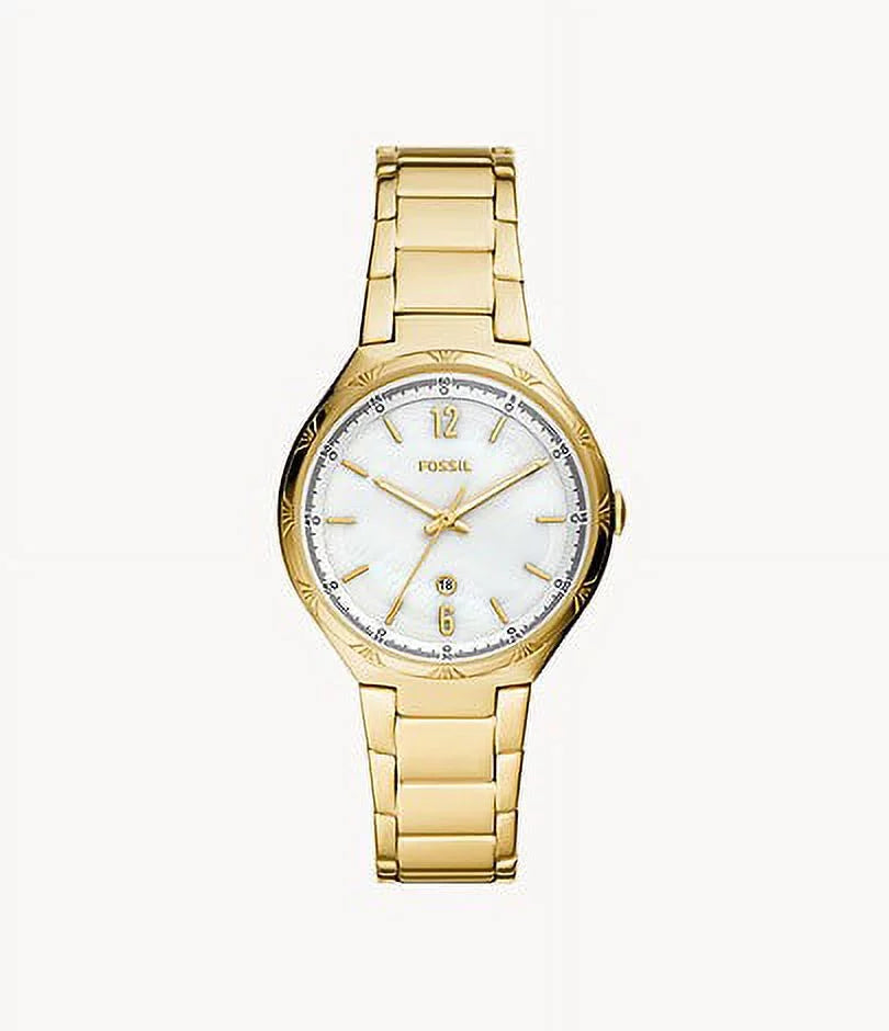 Fossil BQ3740 Ashtyn Three-Hand Date Gold-Tone Stainless Steel Watch