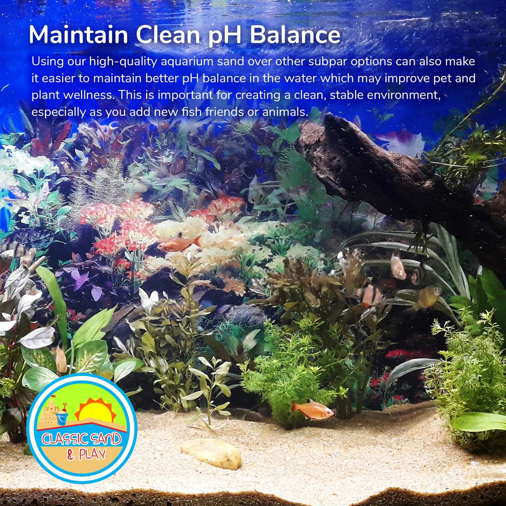 CLASSIC SAND & PLAY Natural Aquarium Sand for Freshwater and Saltwater Tanks, 40 lb. Yellow