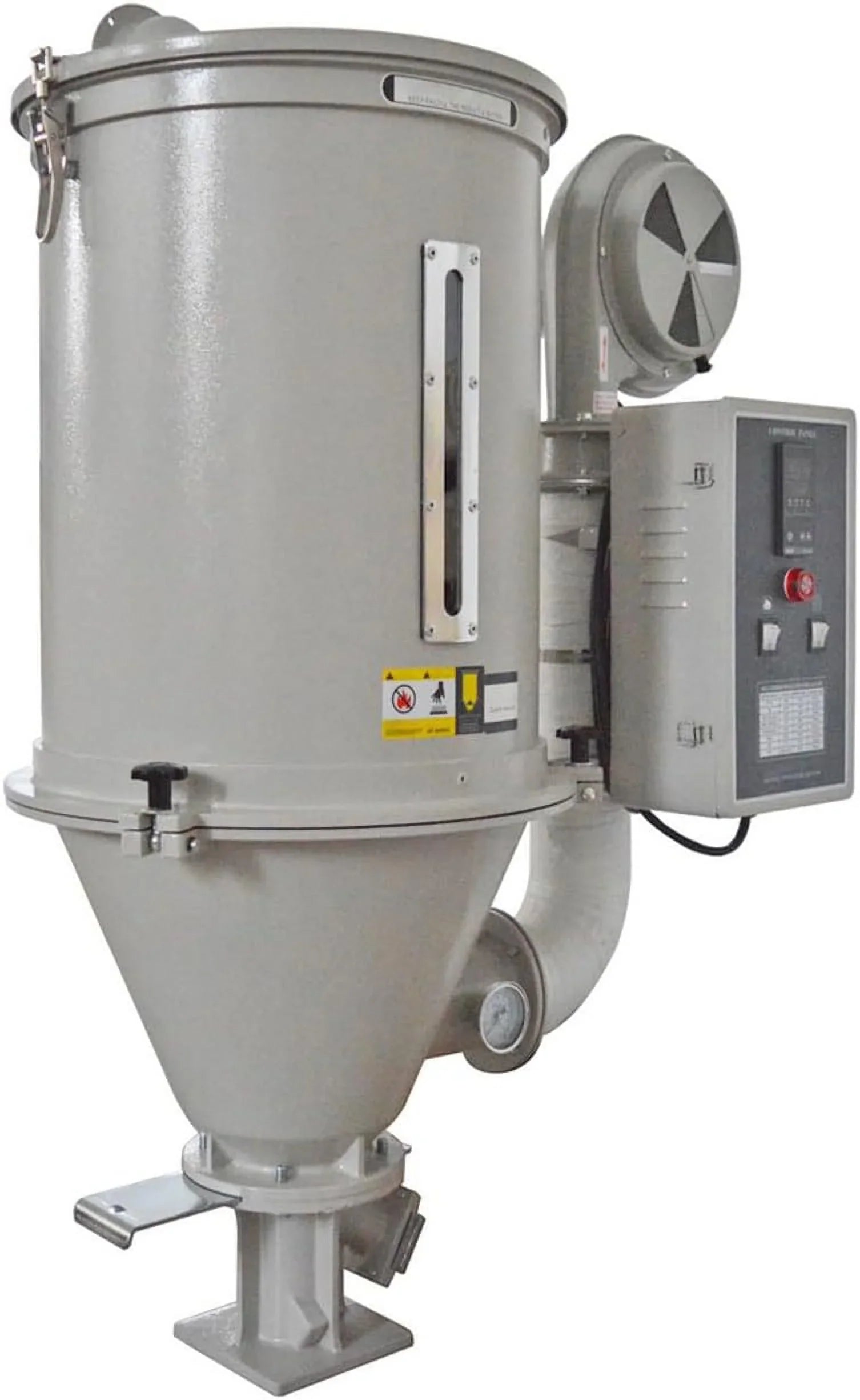 EQCOTWEA Plastic Dryer Plastic Dehumidifier Hopper Type 55lbs Capacity for PP PE ABS PVC 220V 25KG