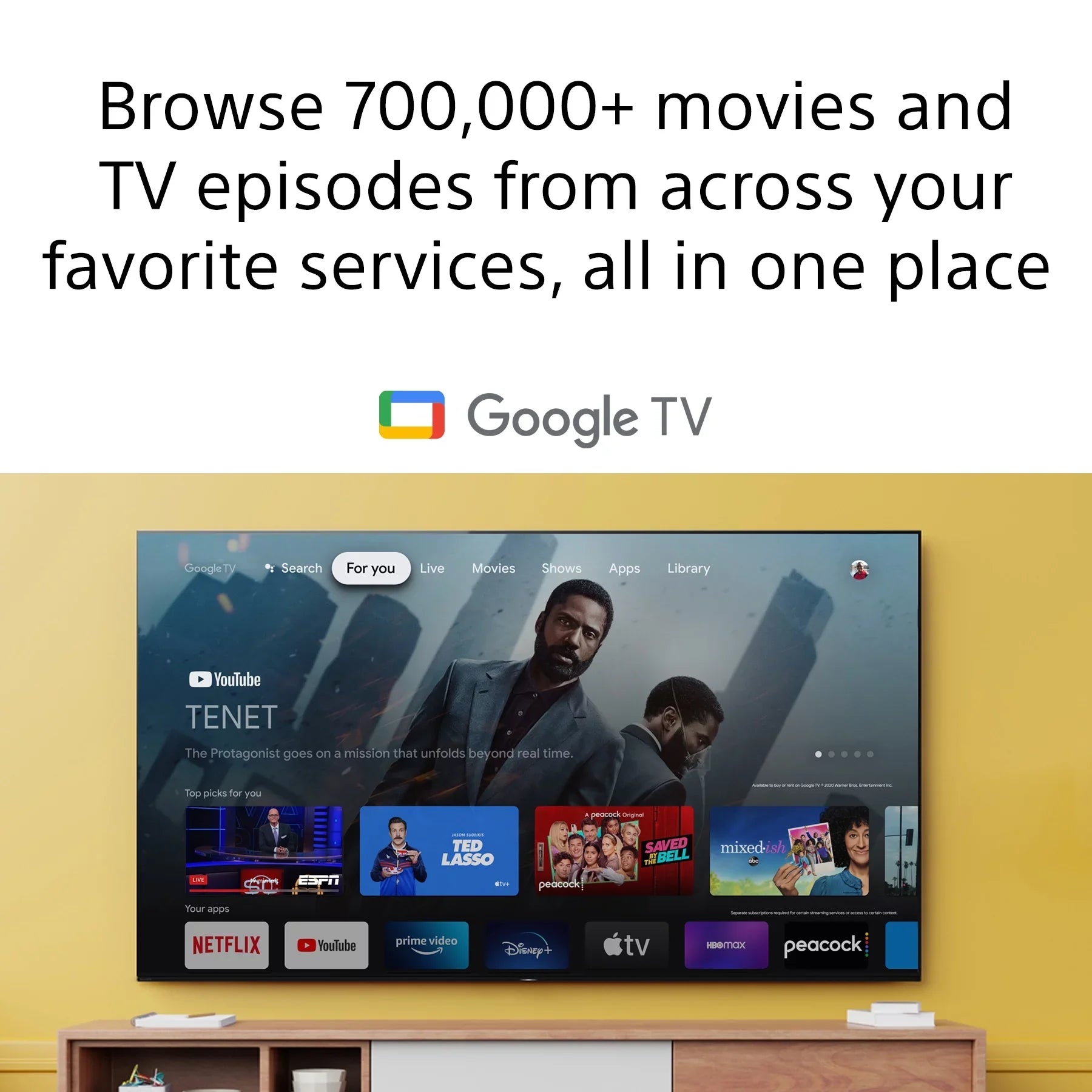 Restored Sony 50" Class 4K UHD (2160p) LED Google Smart TV HDR X80J Series KD50X80J (Refurbished)