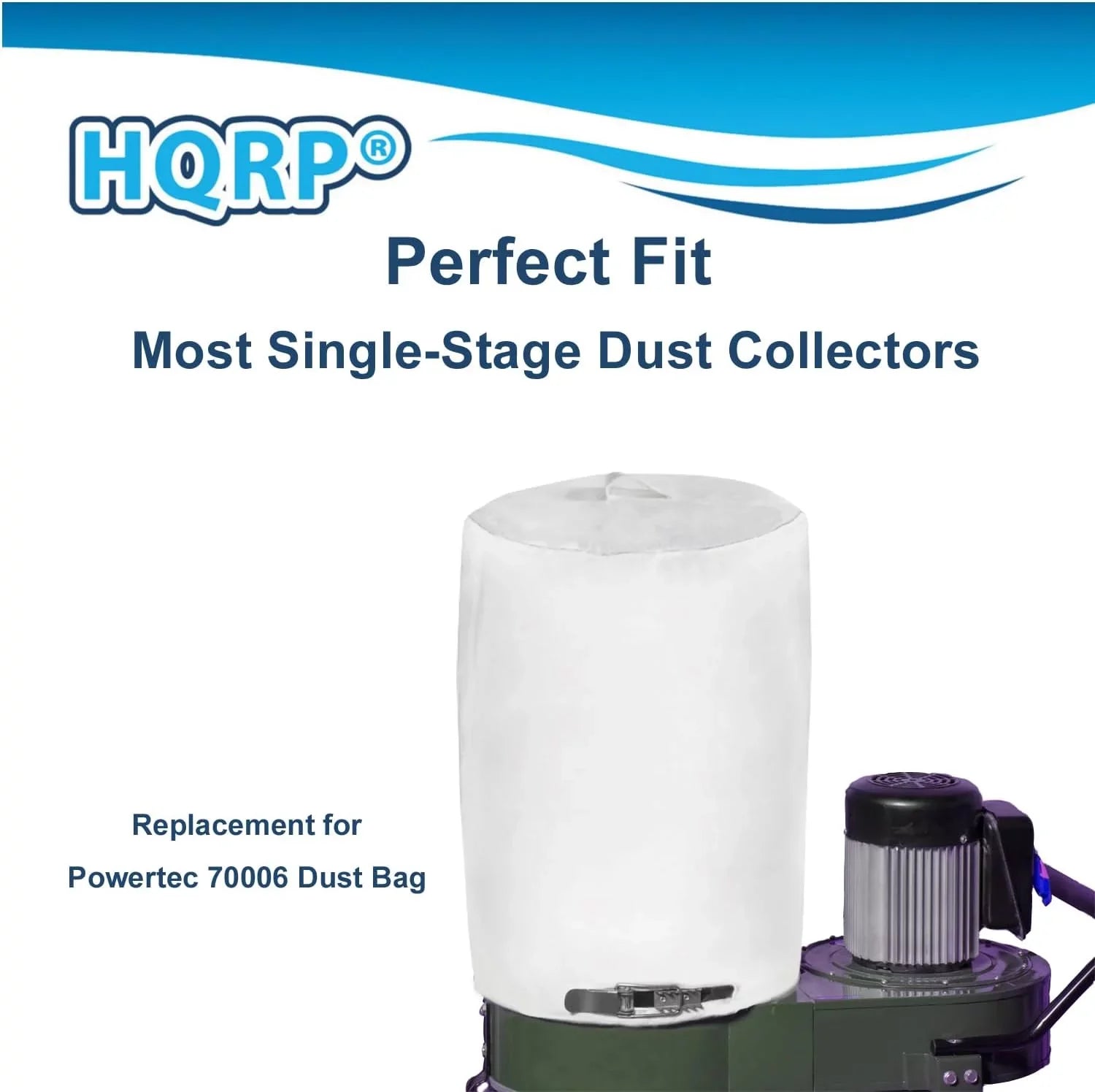Dust Collector Bag, 15" X 24", 1 Micron Filter, Matching With 70006 70335, Fits Most Dust Collector Systems