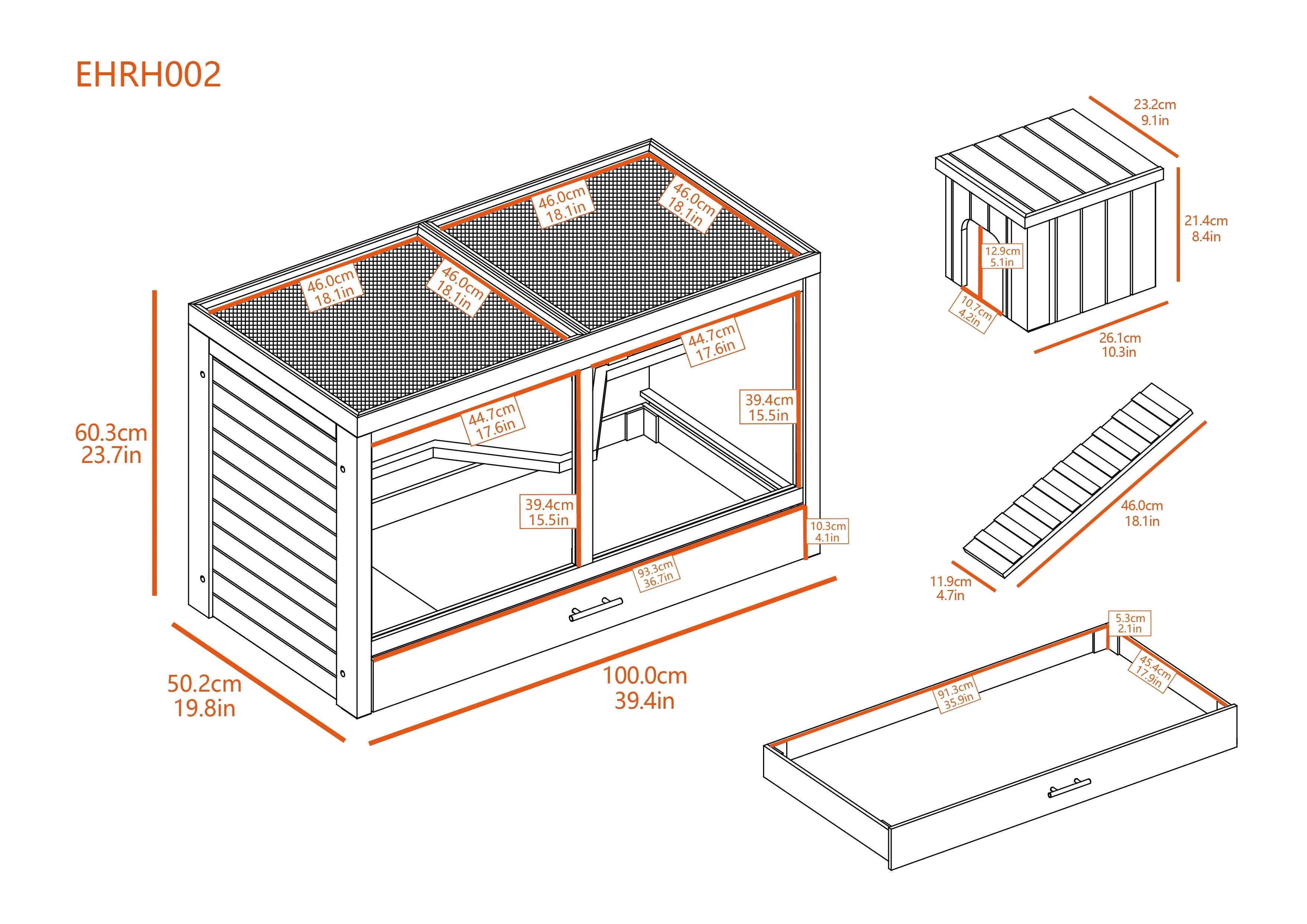 New Age Pet ECOFLEX® Park Avenue Indoor Rabbit Hutch