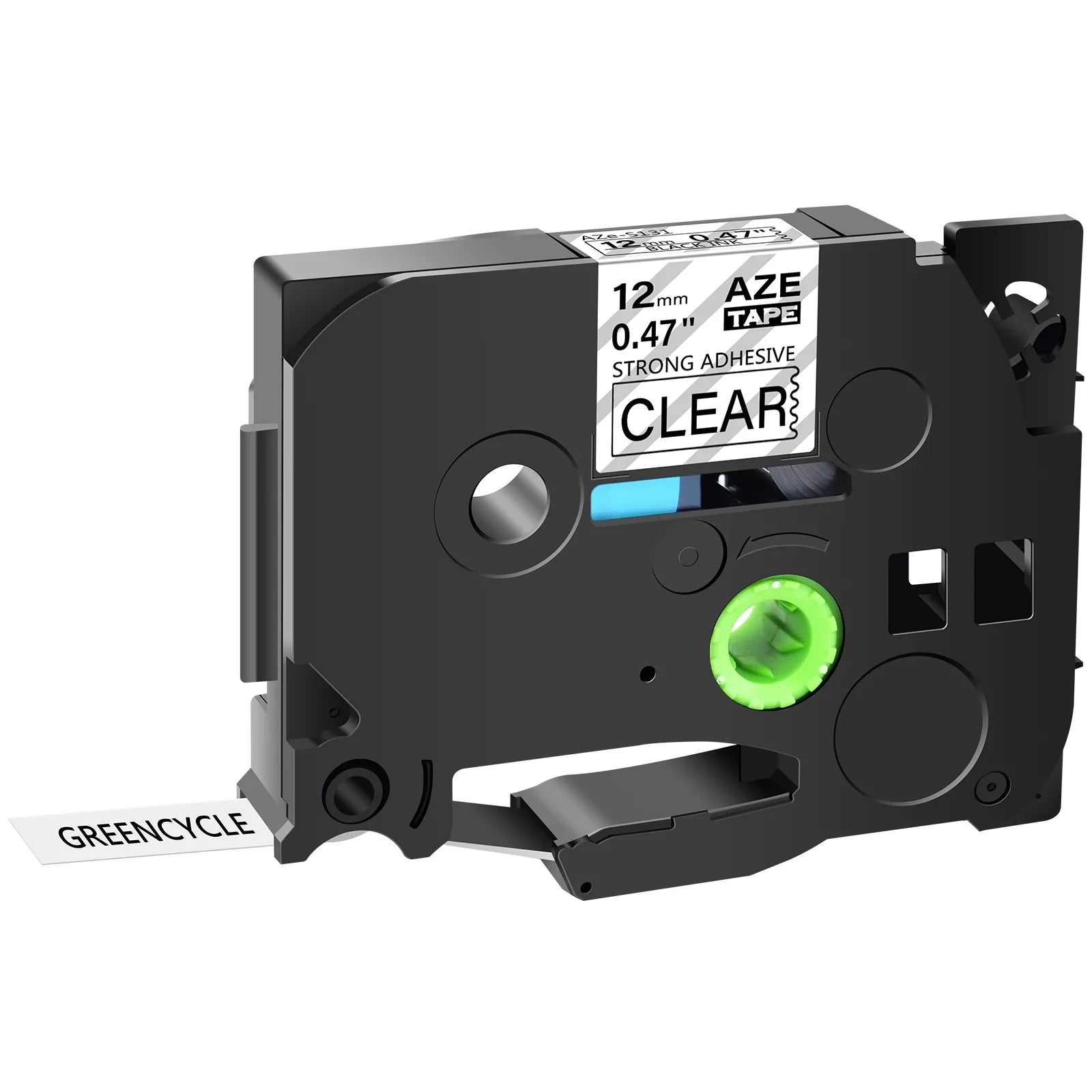 GREENCYCLE 30PK Matching for Brother P-touch Black on Clear 12mm TZ TZe TZe-S131 TZ-S131 TZ-131 TZe-131 Extra Strength Laminated Label Tape