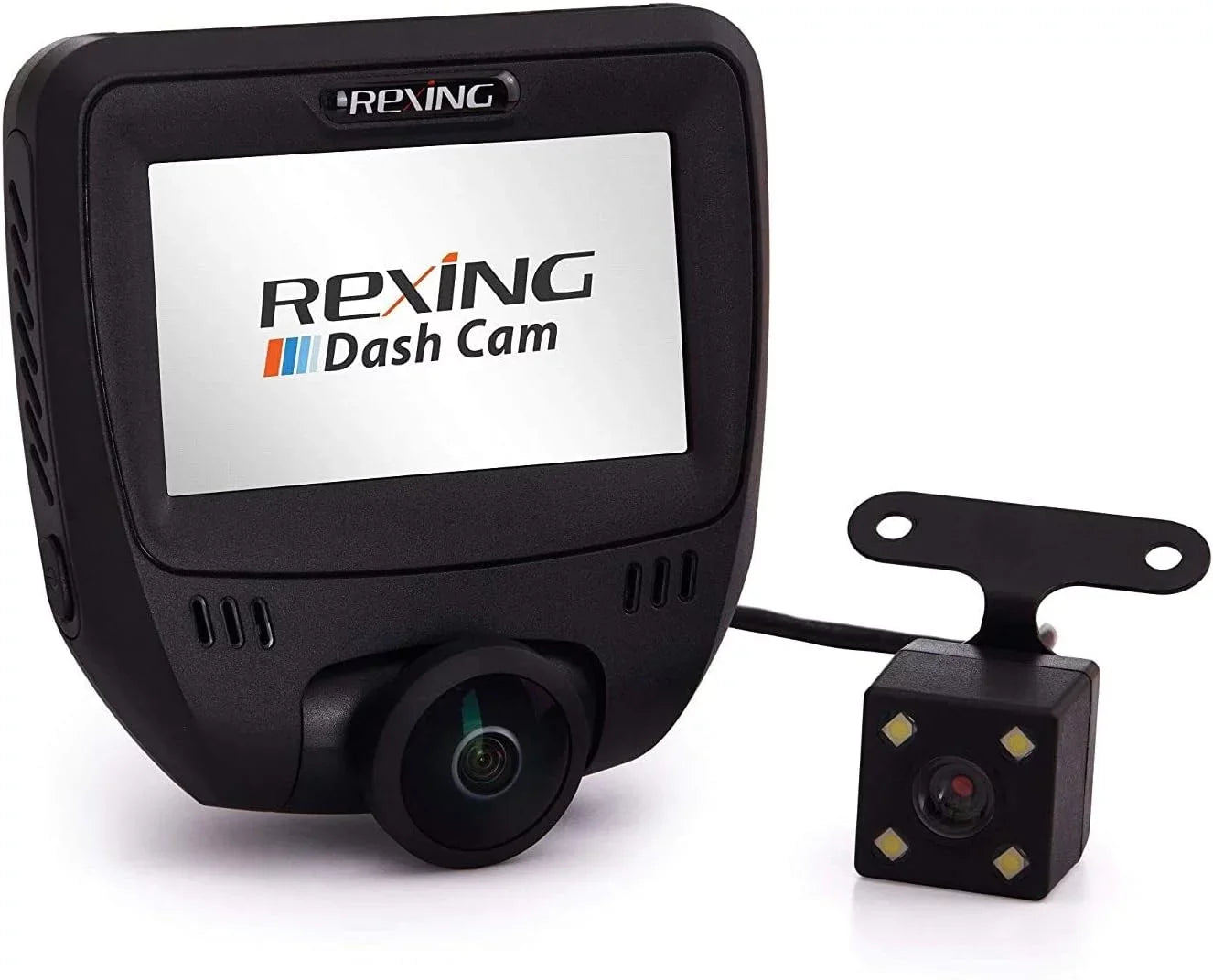 Open Box Rexing V360 360 Degree Wide Angle Dual Channel Dashboard Camera - Black