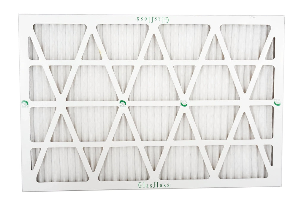 Glasfloss 18x25x1 - MERV 10 -Qty:12 - Furnace Air Filter - Made in USA (Actual Size: 17.5 x 24.5x7/8 inch)