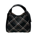 Kate Spade Knott Plaid Stitched Medium Crossbody Tote - Black
