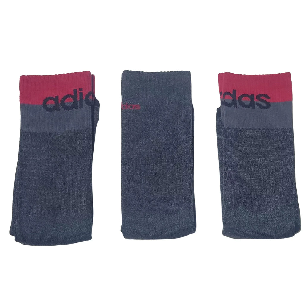 Adidas Socks Mens Large Gray Crew 6-12 Cushioned Aeroready 3 Pairs