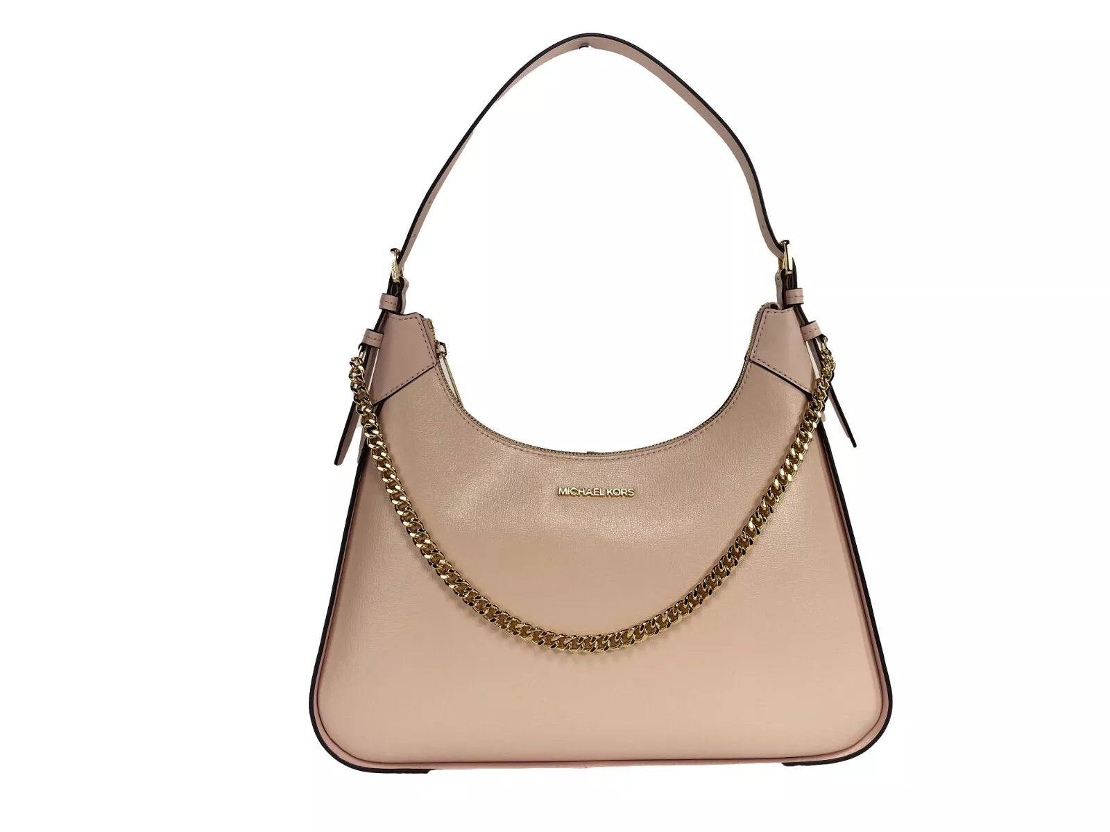 Michael Kors Wilma Large Smooth Leather Chain Shoulder Bag Purse