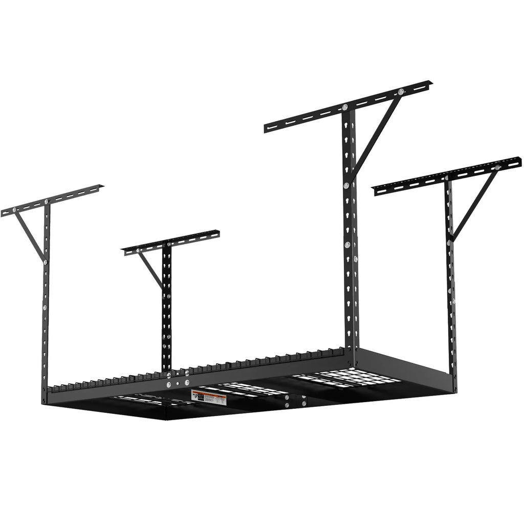 SKYSHALO Overhead Adjustable Garage Storage Rack 36x72" Ceiling Rack 550 lbs Black