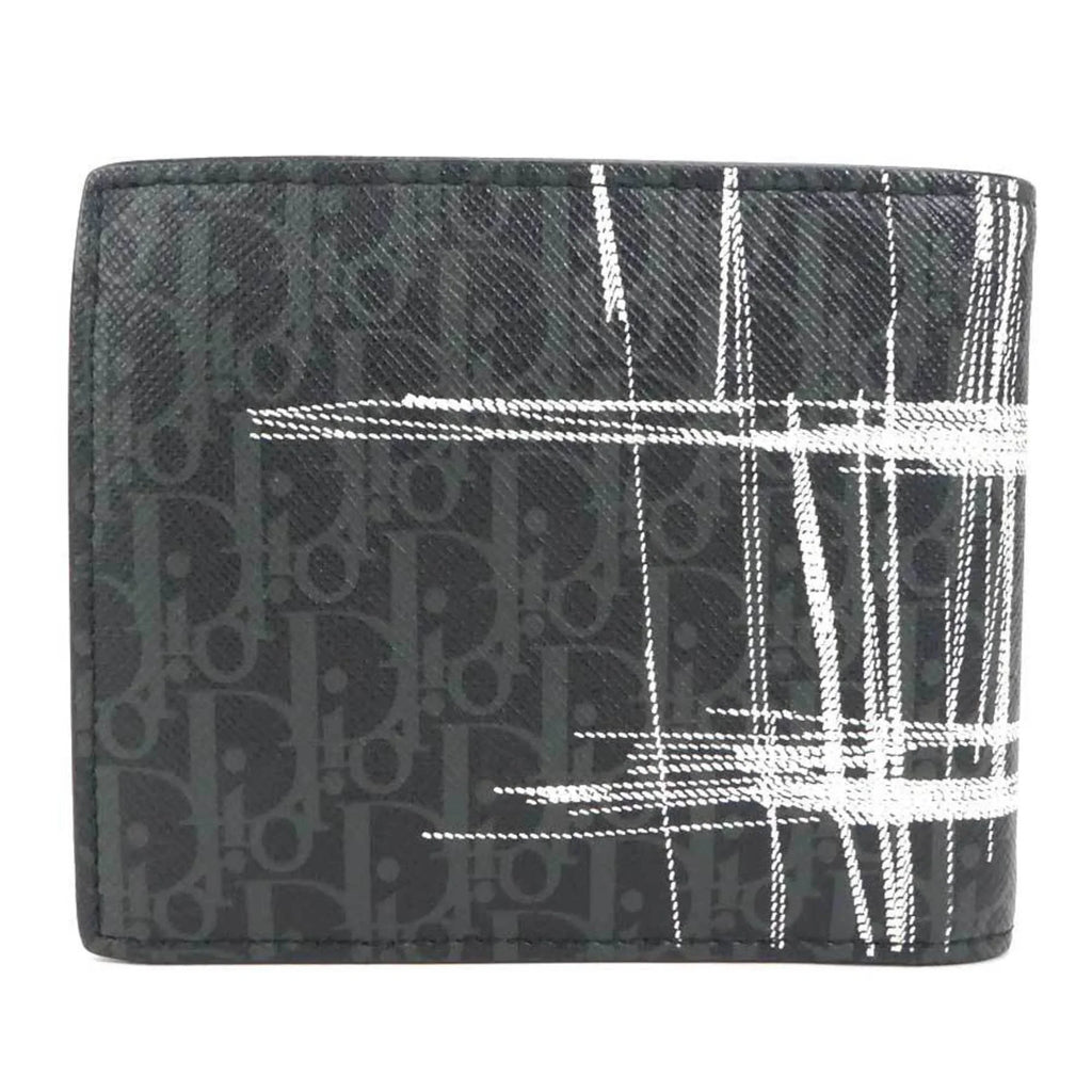 Pre-Owned Dior Homme DIOR HOMME folio wallet leather black series men (Good)