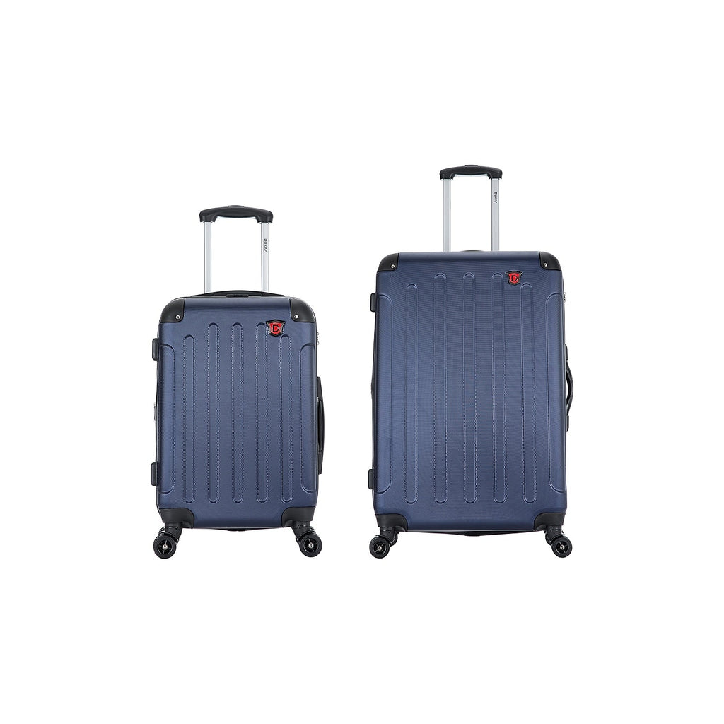 DUKAP y 2-Piece Plastic Luggage Set Blue (DKINT0SM-BLU)
