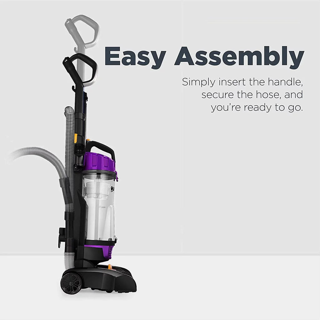 Lightweight Powerful Upright Vacuum Cleaner for Carpet and Hard Floor, Pet Turbo, Black,Yellow