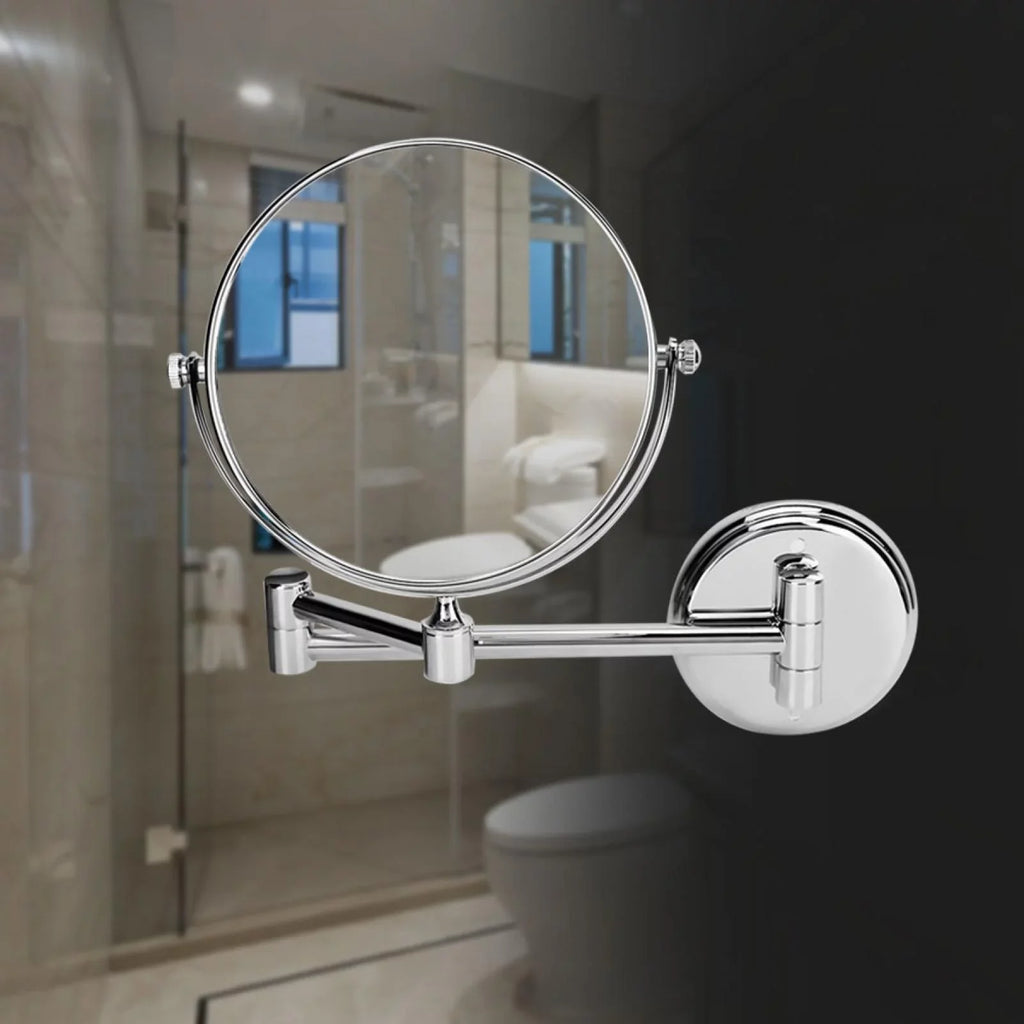 Nikou 3X Vanity Mirror- Bathroom Wall Mount Makeup Mirror Foldable Swiveling Dual-side 3X Manifying Vanity Mirror (Size : 6-inch)