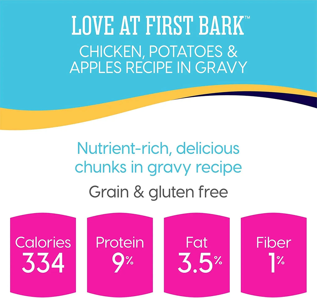 Solid Gold Wet Puppy Food - Made with Real Natural Chicken for Puppies - Love at First Bark Grain Free Canned Dog Food for Gut Health, Immune Support and Soft Skin & Coat