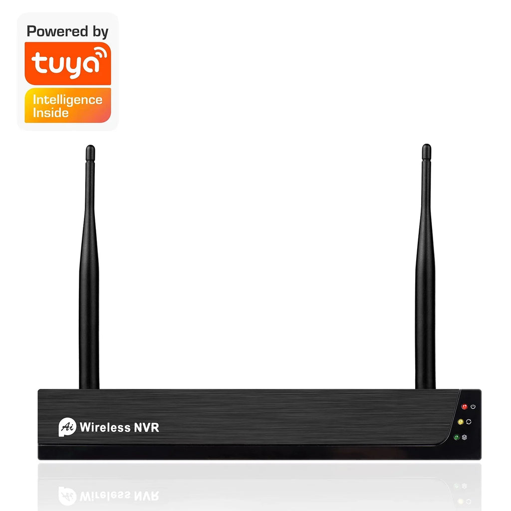 MIXFEER 8CH 1080P Wireless Camera System, 8Channel 1080P CCTV NVR + 8PCS 1080P 2.0MP Indoor Outdoor IP Cameras with Night Vision, Motion Alert, Tuya Smart App Remote Access, No Hard Drive