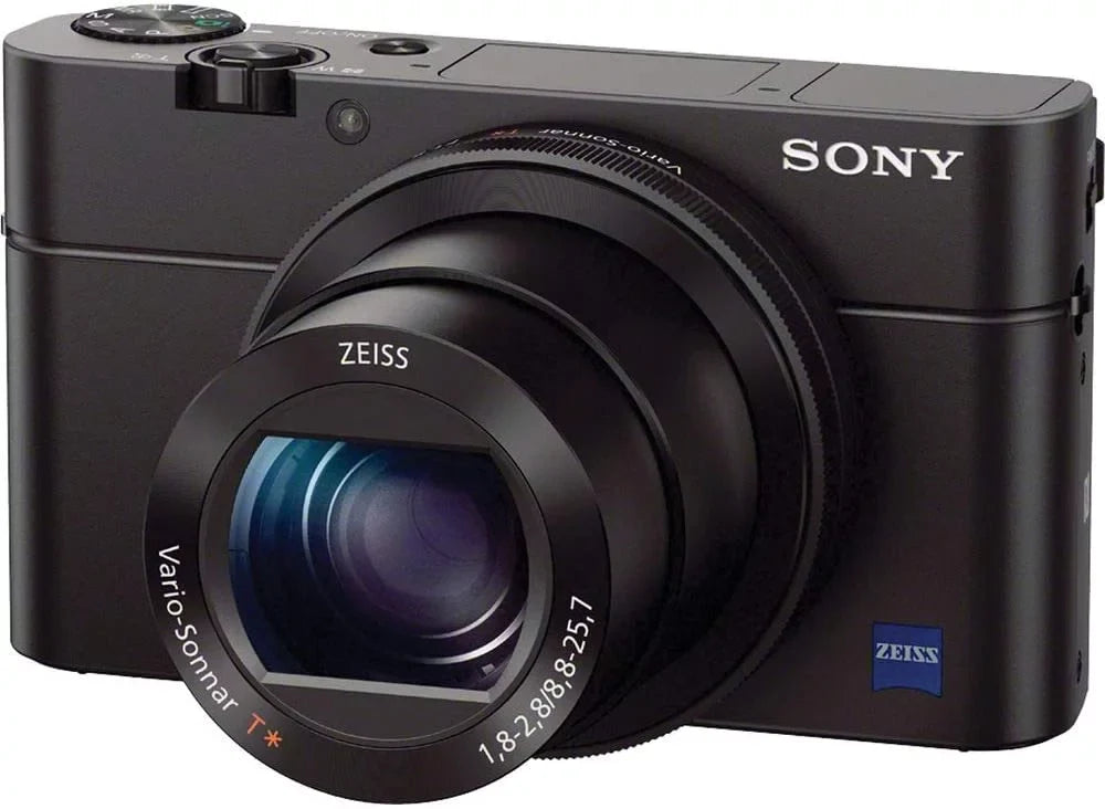 Sony Cyber-Shot DSC-RX100 III Digital Camera (DSCRX100M3B) + 128GB AOM Pro Kit Combo Bundle - International Version (1 Year AOM Wty)