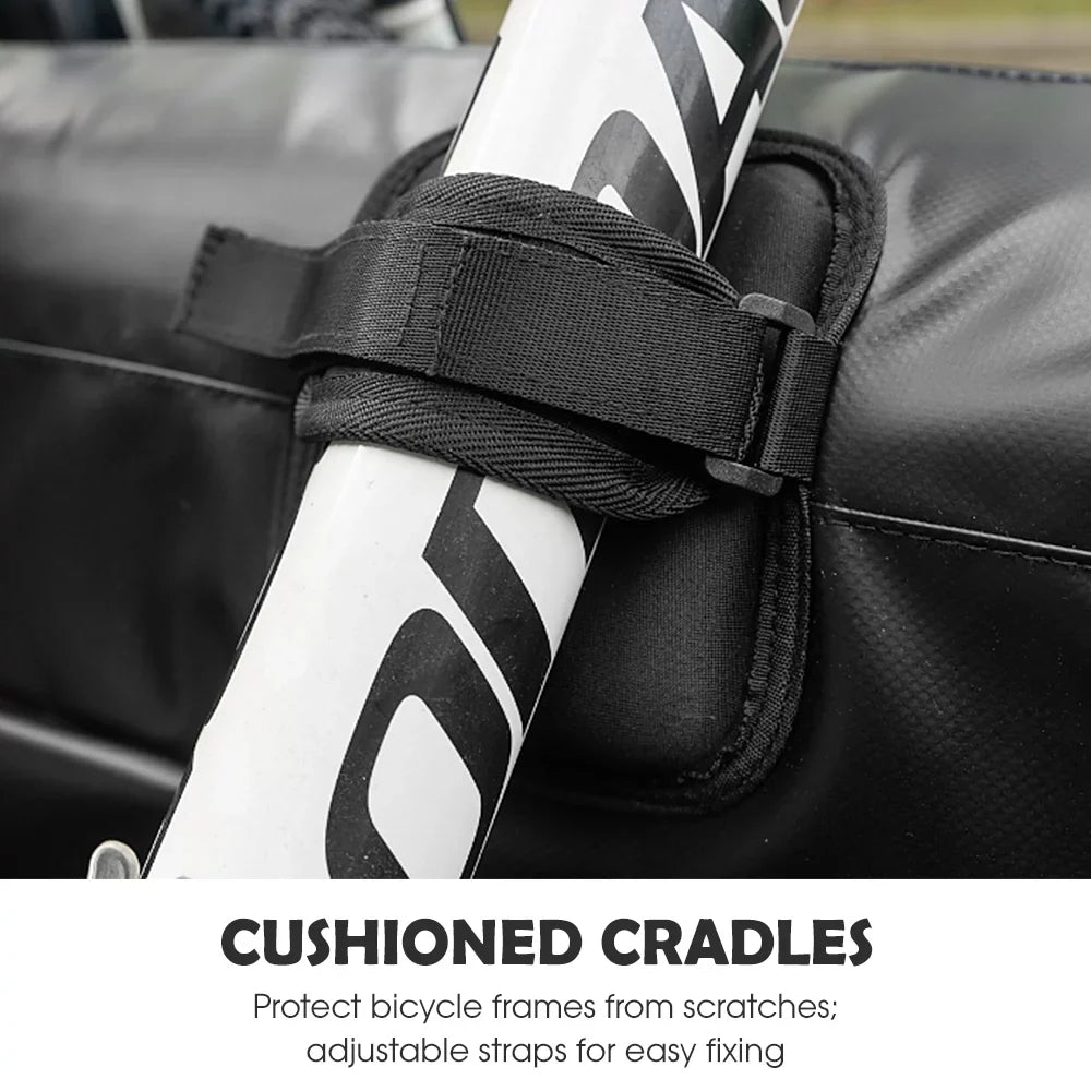 XXF Bike Tailgate Pad Pickup Truck Tailgate Protection Pad with Fixing Strap Securely Carry Your Bikes Perfect for Off Roading and Adventures