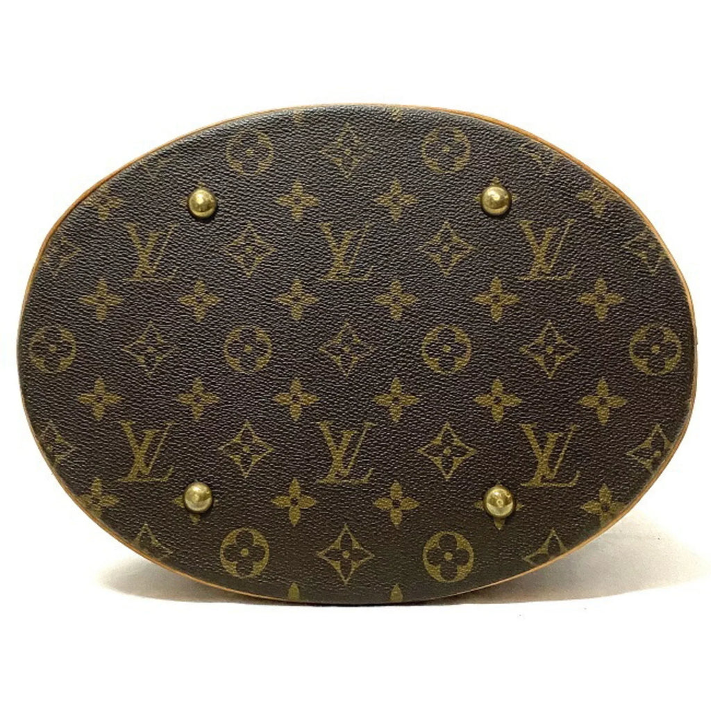 Pre-Owned Louis Vuitton Bucket GM Brown Beige Monogram M42236 Canvas Nume Leather FL0093 LOUIS VUITTON Bag Tote Handbag Women's (Good)